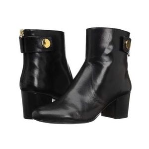 Nine West Quarryn black leather ankle bootie size9